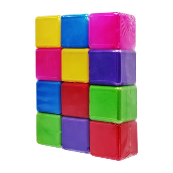 УЦЕНКА!!! Детские пластиковые кубики Mtoys 05062-UC цветные, 12 шт