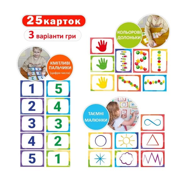 УЦЕНКА!!! Детский набор развивающих карт "Нейроигра" Ludum ME5032-26-UC