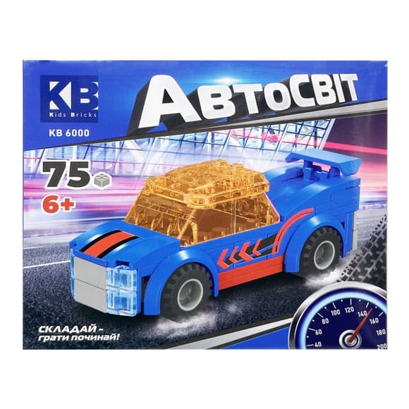 УЦІНКА!!! Дитячий конструктор-машинка Limo Toy KB 6000(Blue)-UC від 6 років, 75 деталей