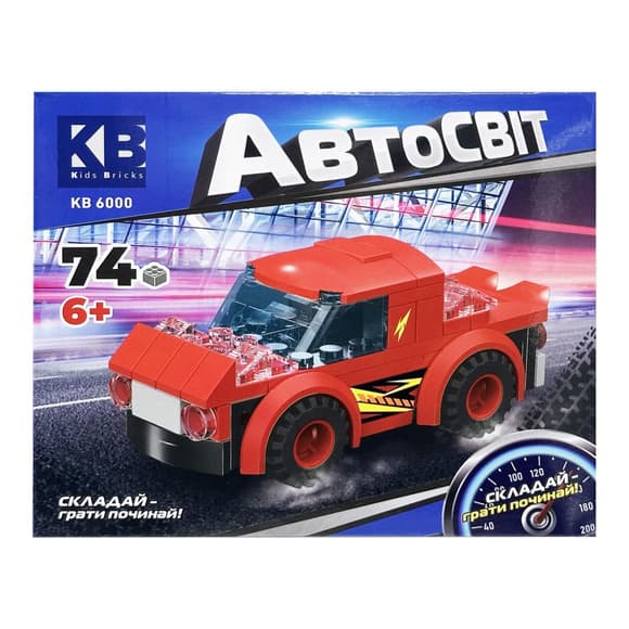 УЦІНКА!!! Дитячий конструктор-машинка Limo Toy KB 6000(Red)-UC  від 6 років, 74 деталі