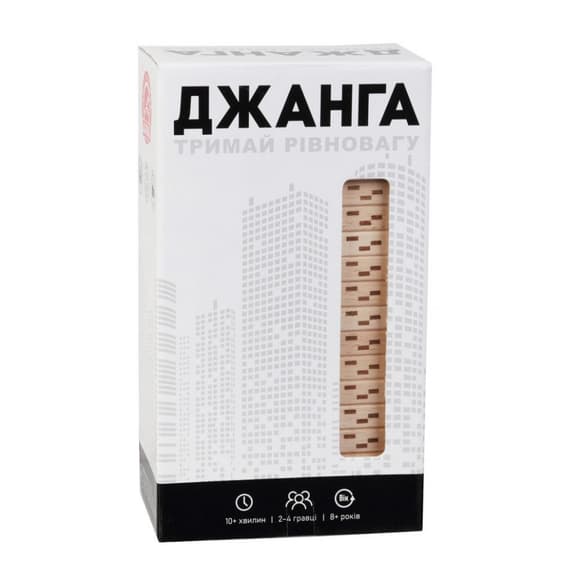 УЦЕНКА!!! Настольная игра "Джанга" Arial  910015-UC, 54 деревянных "кирпичика"