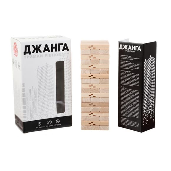УЦЕНКА!!! Настольная игра "Джанга" Arial  910015-UC, 54 деревянных "кирпичика"