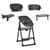 Детский стульчик для кормления 4 в 1 GROWEE ME 1222 Black