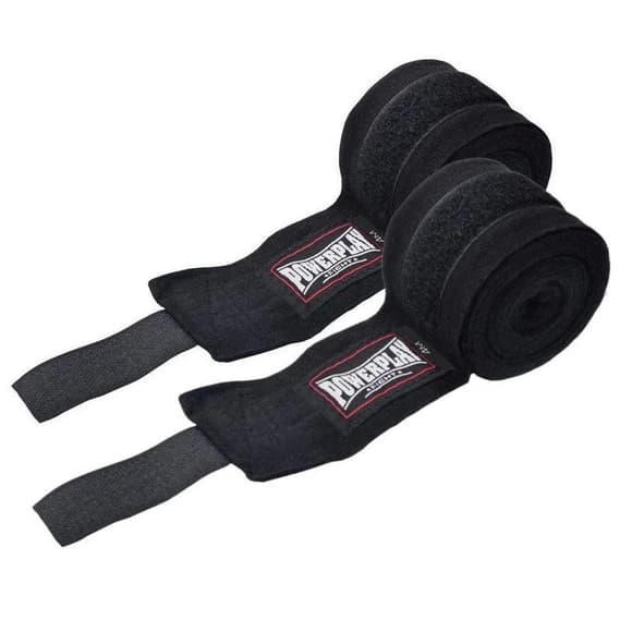 Бинты для бокса 3046 NYLON PowerPlay PP_3046_3m_Black, Черные (3м)