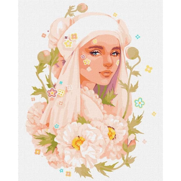 УЦІНКА! Картина за номерами "Рожева фантазія" ©lesya_nedzelska_art Ідейка KHO2555-UC, 40х50 см