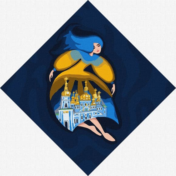 УЦЕНКА!!! Картина по номерам "Берегиня Михайловская" Идейка KHO4915-UC, 30х30 см