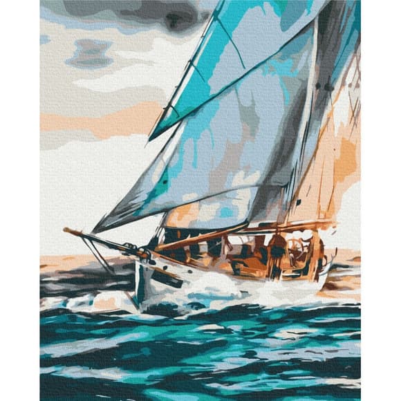УЦІНКА!!! Картина за номерам и "Морська подорож" © Понамарчук Ірина Brushme BS53299-UC 40х50 см