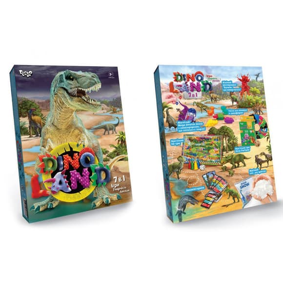 УЦІНКА!!! Набір творчої творчості "Dino Land 7 в 1" Danko Toys DL-01-01U-UC