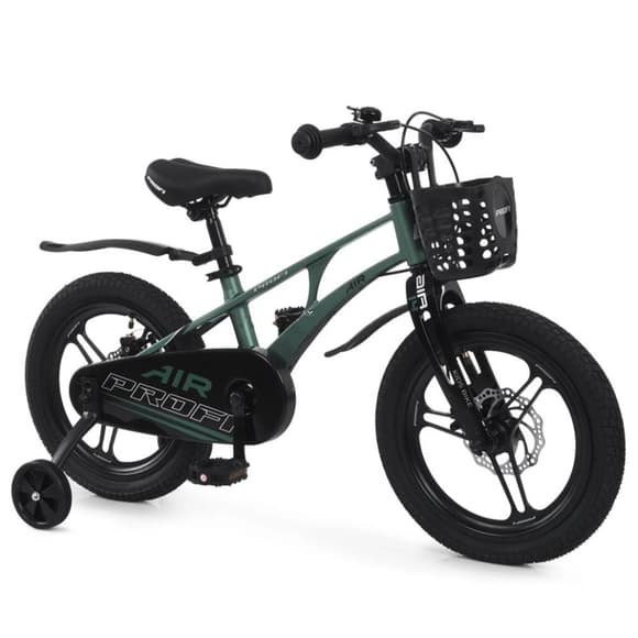 Дитячий двоколісний велосипед Air Pro MB 141059 dark green 14 дюймів