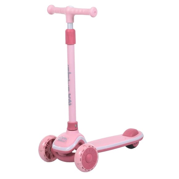 Дитячий самокат 3-х колісний 5566A-pink, до 25 кг