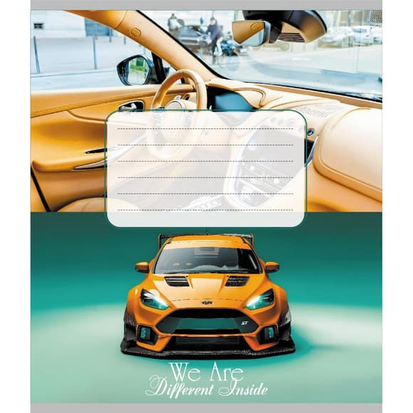 Зошит для школярів "Автосалон" 012-590506K-4 у клітинку, 12 аркушів