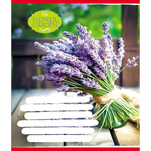 Зошит для школярів "The Flower Garden" 024-590552K-1 у клітинку, 24 аркуші 