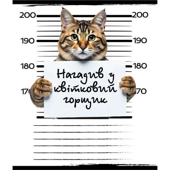 Зошит загальний "Кримінал" 048-590593K-4 у клітинку, 48 аркушів