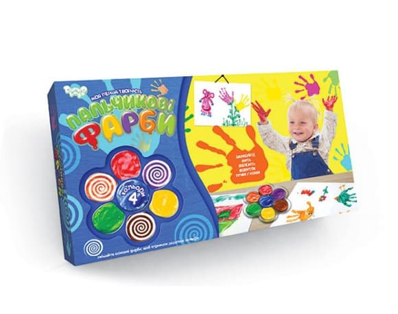 Дитячі пальчикові фарби моя перша творчі сть 6785dt, 4 кольори