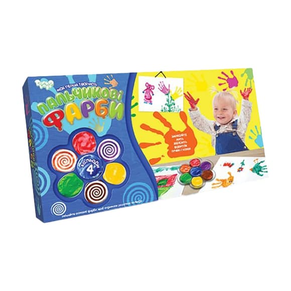 Дитячі пальчикові фарби моя перша творчі сть 6785dt, 4 кольори