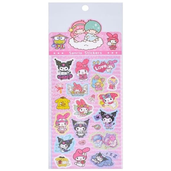 Декоративні наклейки "Sanrio Stickers" SZ240906-15 з блискітками