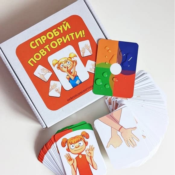 Карточная игра "Попробуй повторить" ZOIA-8009, 80 карточек