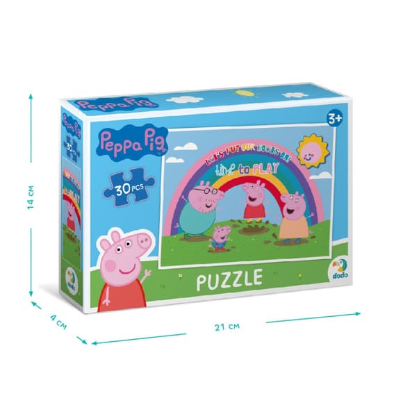Дитячий пазл "Peppa Pig: Гра у калюжах" 200303, 30 елементів