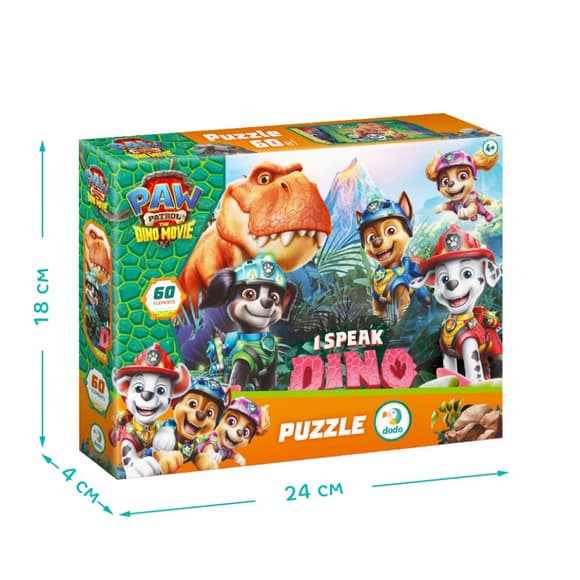 Дитячий пазл "Paw Patrol: Я розмовляю мовою динозавра" 200799, 60 елементів