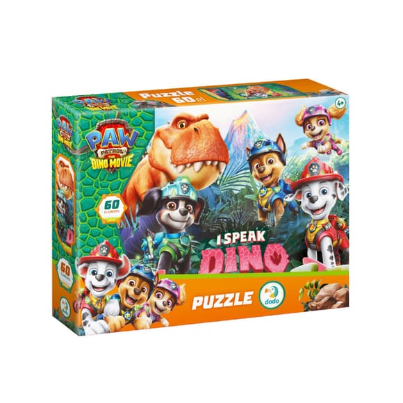Дитячий пазл "Paw Patrol: Я розмовляю мовою динозавра" 200799, 60 елементів