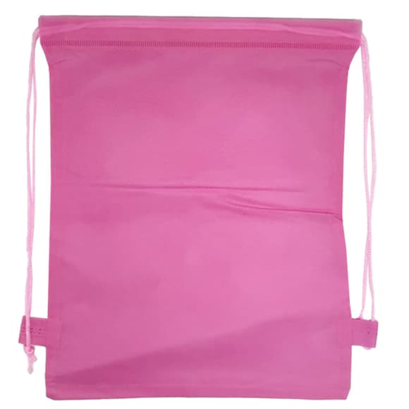 Детская сумка для обуви MK 3113(Pink) на затяжке, размер 28х36 см