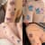 Набір тимчасових тату "Ліло та Стіч №2" lilo-stich-tattoo-2-1, 10 штук, розмір 12 х 7 см