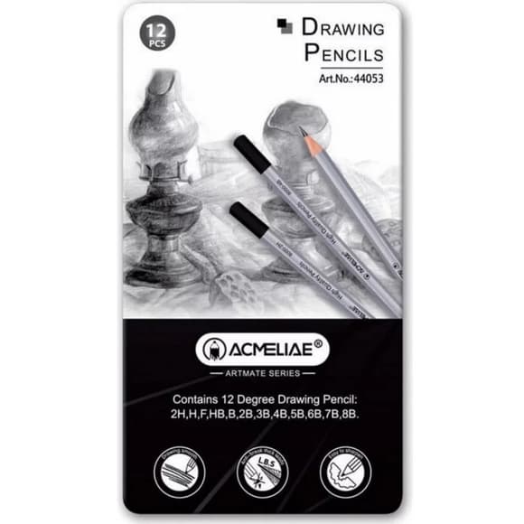 Набір олівців "Drawing pencils" Acmeliae 44053, 12 видів