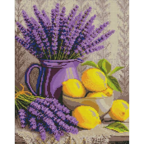 Алмазная мозаика "Лаванда и лимоны" ©art_selena_ua AMO20486, 40х50 см