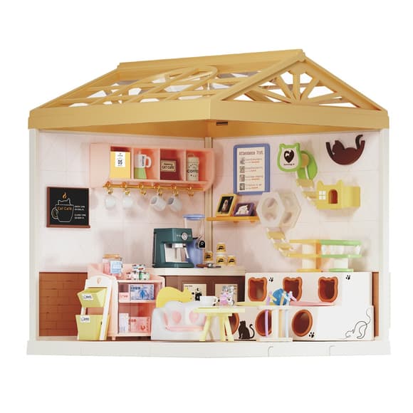 Конструктор-румбокс "Котокафе" Mini House 8007-MH, серії "Інтер'єр" 145 деталей