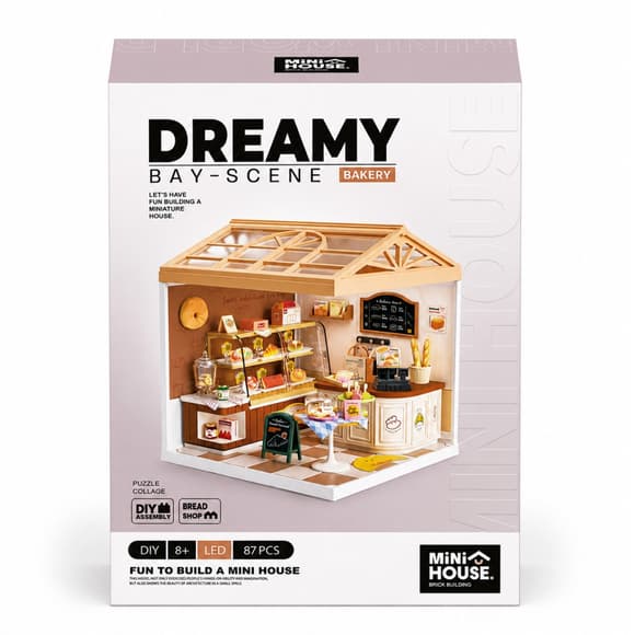 Конструктор-румбокс "Пекарня" Mini House 8011-MH, серії "Інтер'єр" 87 деталей
