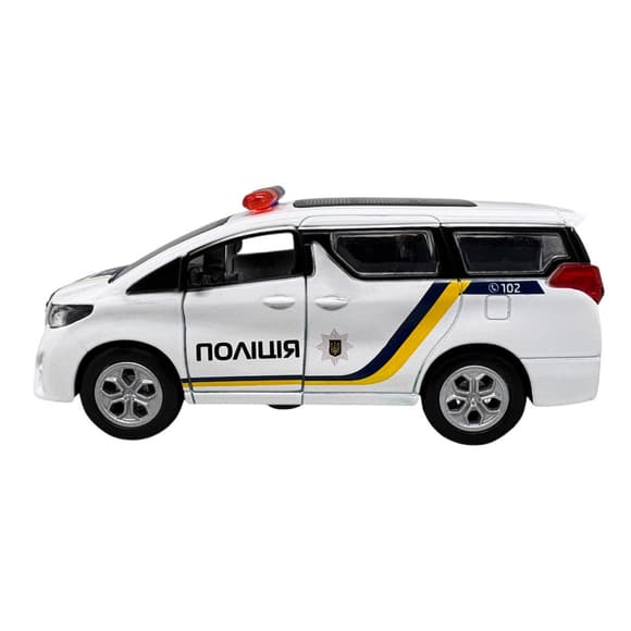 Детская автомобильная модель Toyota Alphard "Полиция" TechnoDrive KM260417P, масштаб 1:40