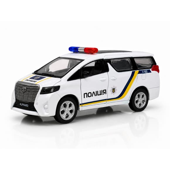 Детская автомобильная модель Toyota Alphard "Полиция" TechnoDrive KM260417P, масштаб 1:40