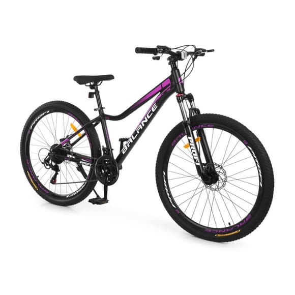 Велосипед дитячий "BALANCE" BL-27505, 27,5 дюймів, чорно-рожевий