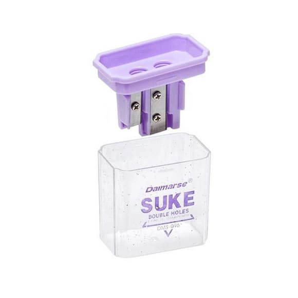 Подвійна точилка для олівців із контейнером DMS-096(Violet)