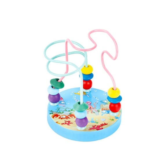 Деревянная игрушка Лабиринт MD 0810(Blue) на проволоке 11 см