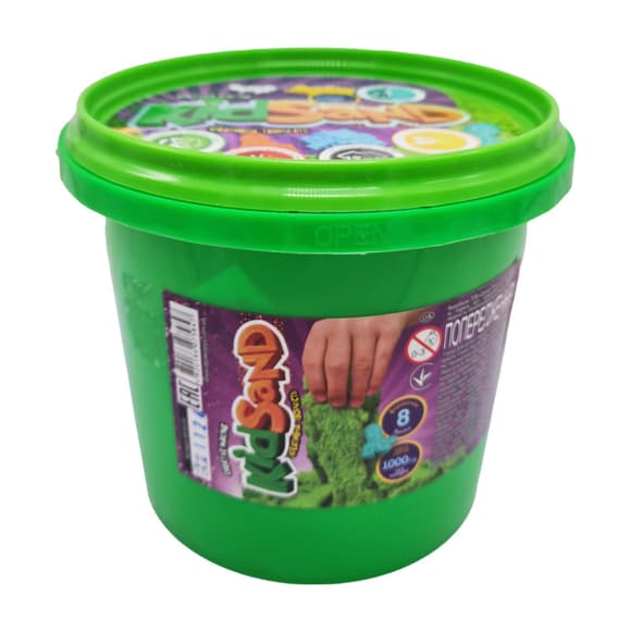 Набір креативної творчості "Кінетичний пісок" KidSand" KS-01-01 відро 1000г