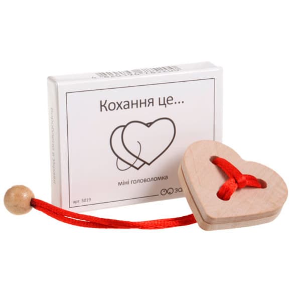 Міні головоломка Любов Заморочка 5019 дерев'яна
