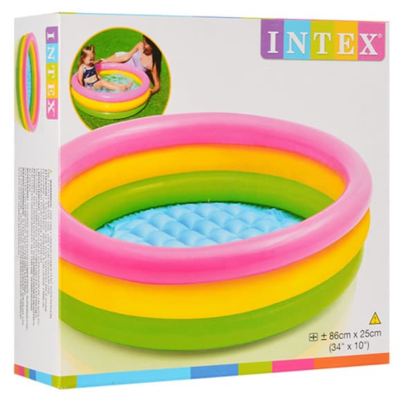 Детский надувной бассейн Радуга 58924 на 68 литров