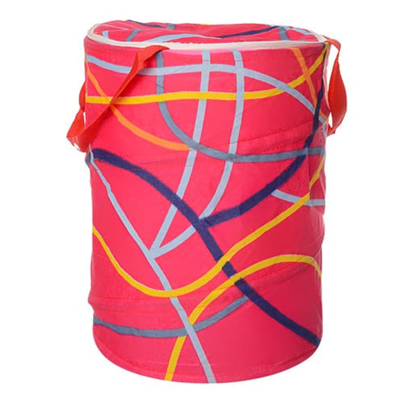 Кошик для іграшок M3732 діаметр 30 см, висота 38 см, дах-застібка-мол, 2 ручки