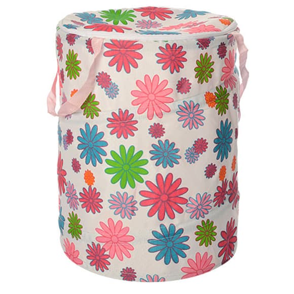 Кошик для іграшок M3732 діаметр 30 см, висота 38 см, дах-застібка-мол, 2 ручки