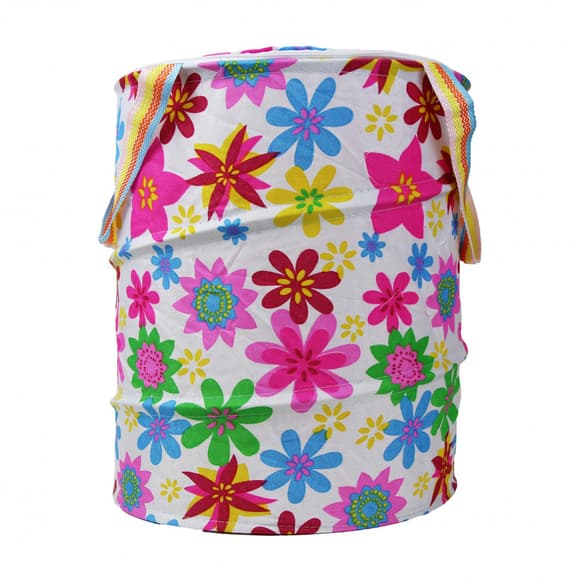 Кошик для іграшок M3732 діаметр 30 см, висота 38 см, дах-застібка-мол, 2 ручки