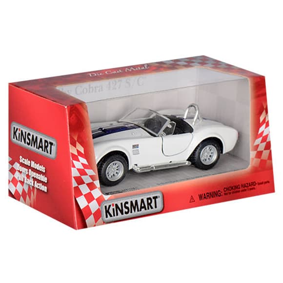 Дитяча колекційна машинка SHELBY COBRA KT5322W інерційна 