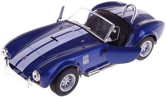 Дитяча колекційна машинка SHELBY COBRA KT5322W інерційна 