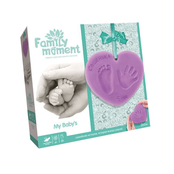 Набор для создания слепка ручки или ножки "Family Moment" FMM-01-01 фиолетовый