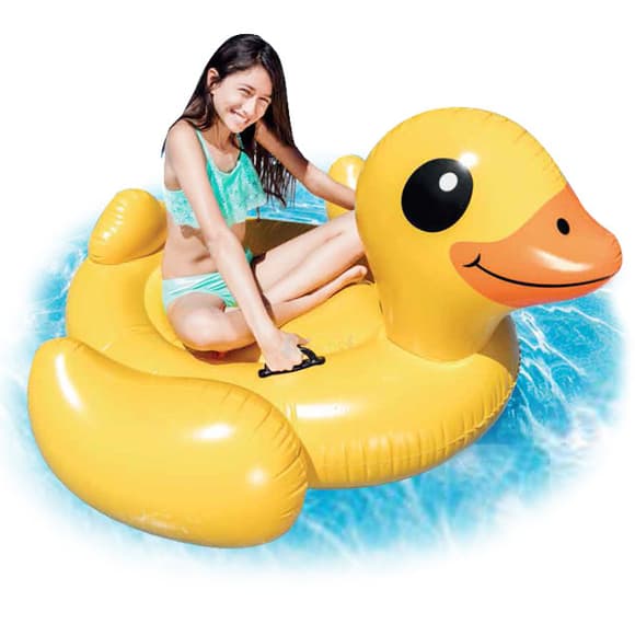 Надувной плотик Уточка 57556 с ремкомплектом                      