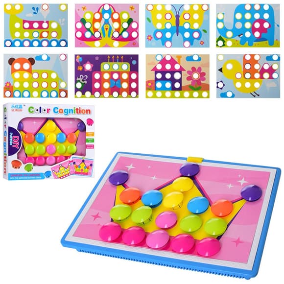 Детская мозаика с крупными деталями 669, 9 картинок