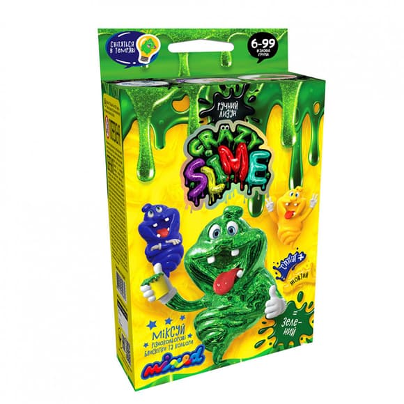 Дитячий набір для створення лизуна "Crazy Slime" SLM-02, 4 види 