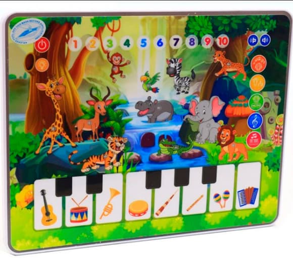 Игрушечный развивающий планшет M 3812 с пианино