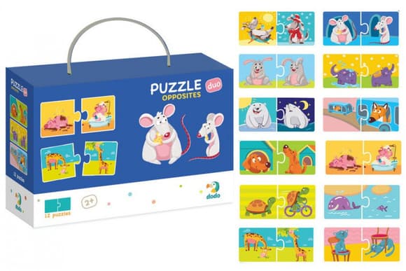 Детские пазлы Противоположности DoDo 300151, 24 элемента