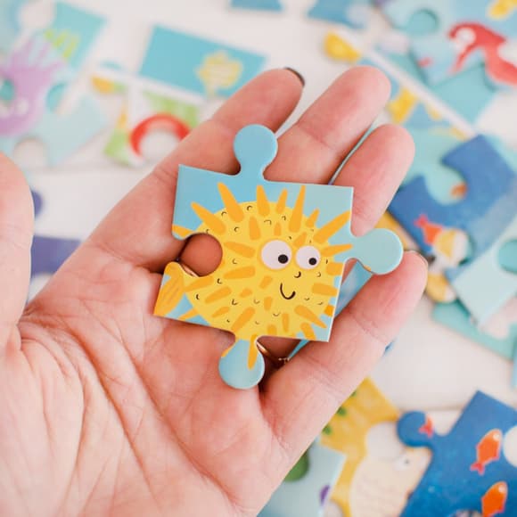 Детский пазл Дно Океана DoDo 300134,  80 элементов